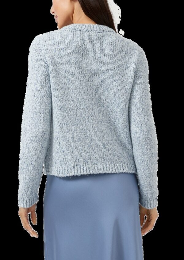 Strickjacke aus Alpakamix mit angedeuteten Taschen