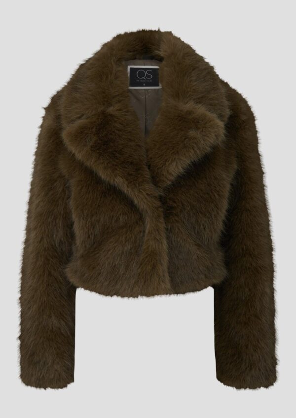 QS x Vanessa Mai | Jacke in Felloptik