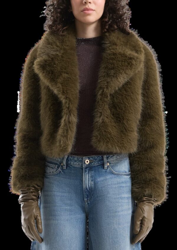 QS x Vanessa Mai | Jacke in Felloptik