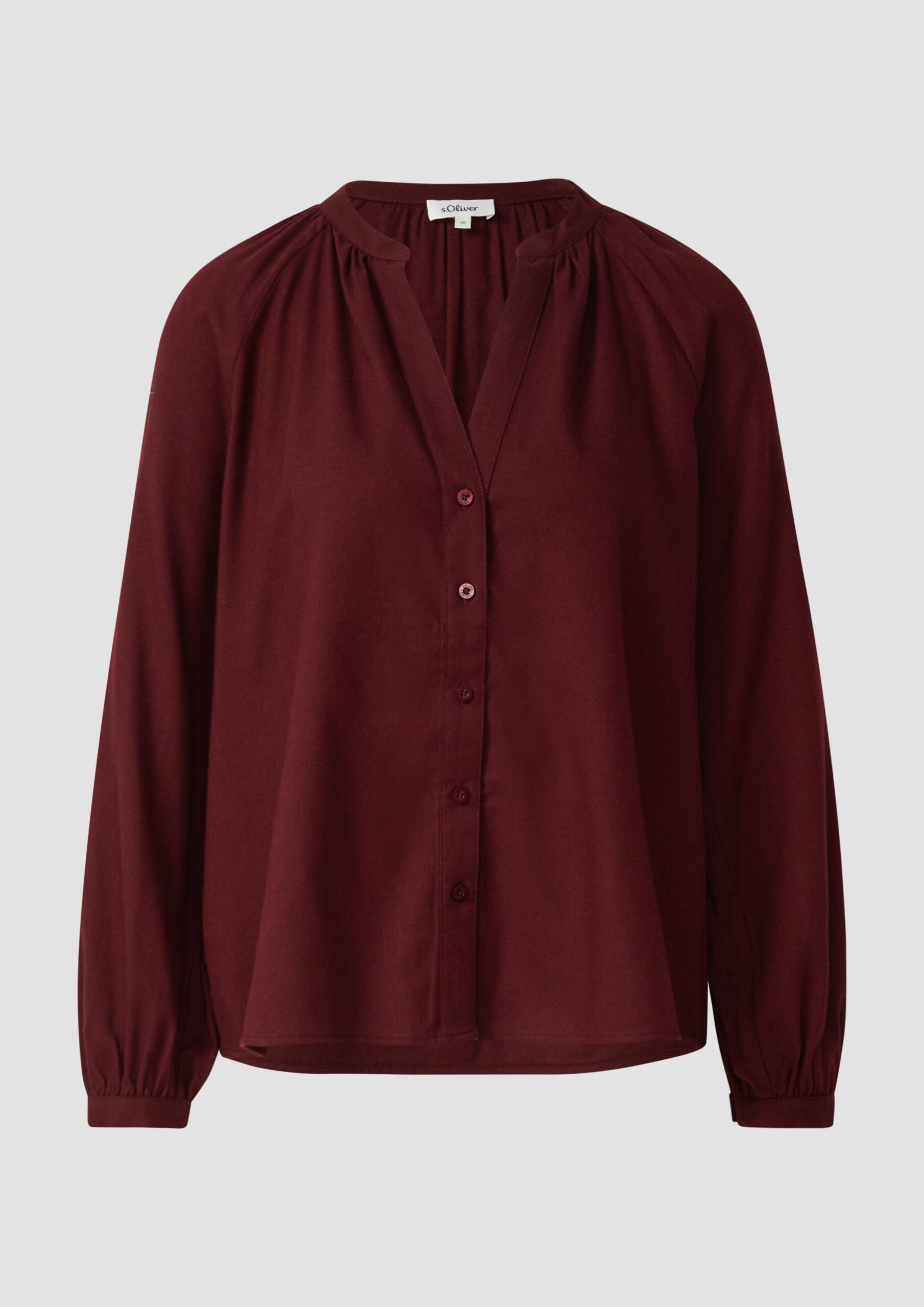 Weiche Bluse im Relaxed Fit mit Knopfleiste