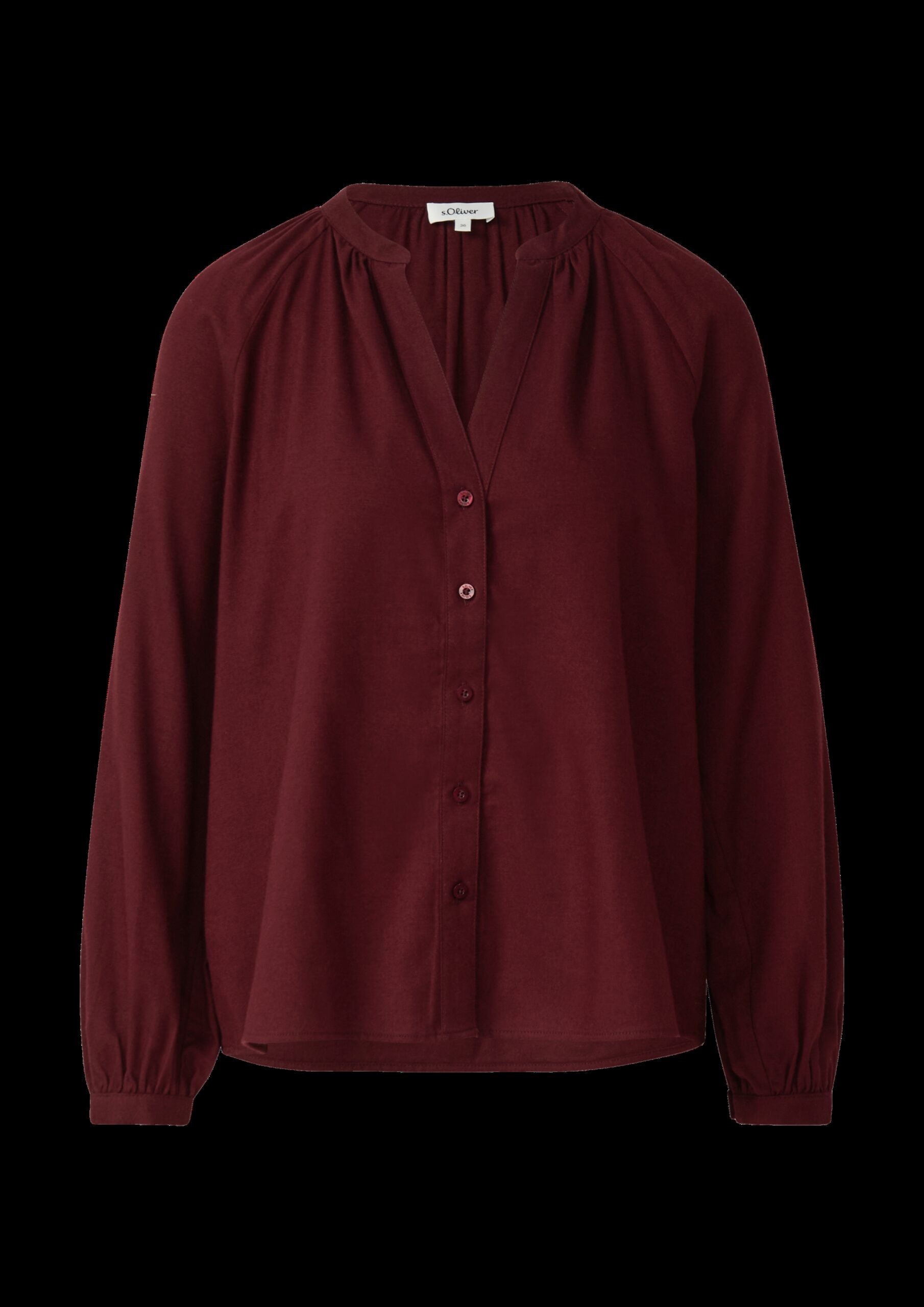 Weiche Bluse im Relaxed Fit mit Knopfleiste