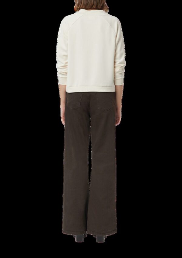 Sweatshirt aus Scuba mit Stehkragen