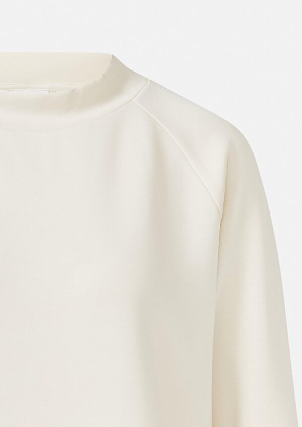 Sweatshirt aus Scuba mit Stehkragen