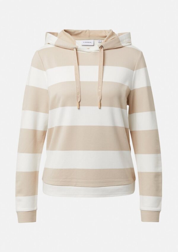 Gestreiftes Sweatshirt mit Kapuze