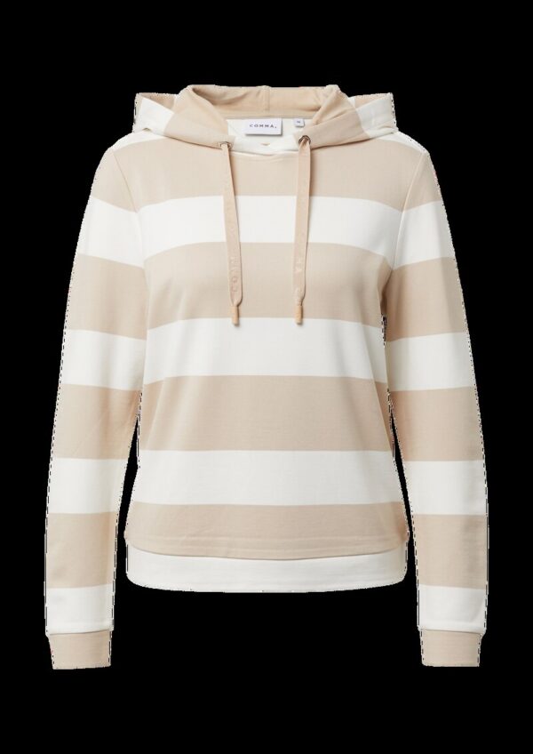 Gestreiftes Sweatshirt mit Kapuze