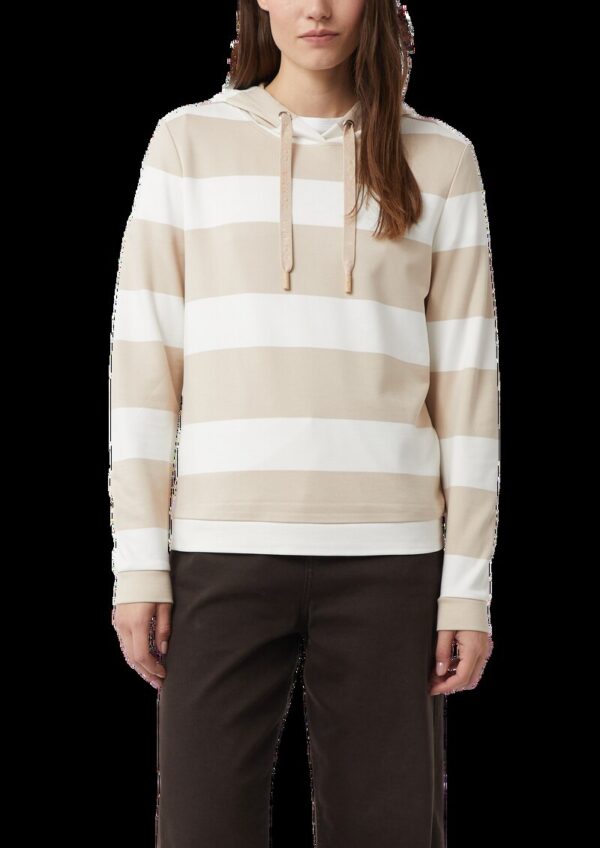 Gestreiftes Sweatshirt mit Kapuze