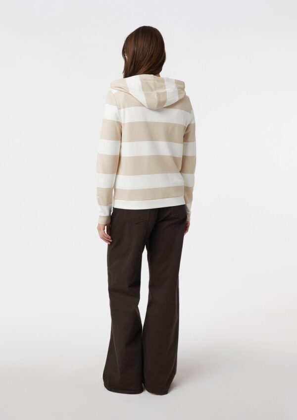 Gestreiftes Sweatshirt mit Kapuze