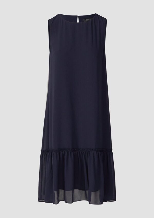 Ausgestelltes Chiffon-Kleid mit Volants