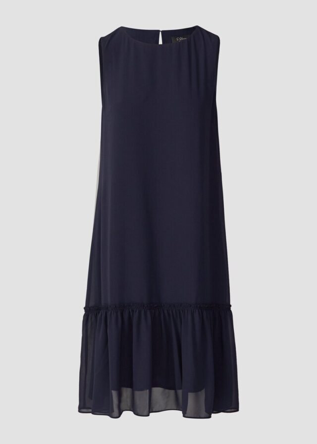 Ausgestelltes Chiffon-Kleid mit Volants