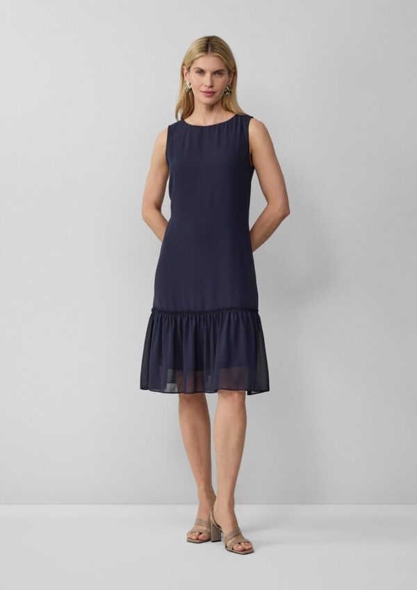 Ausgestelltes Chiffon-Kleid mit Volants