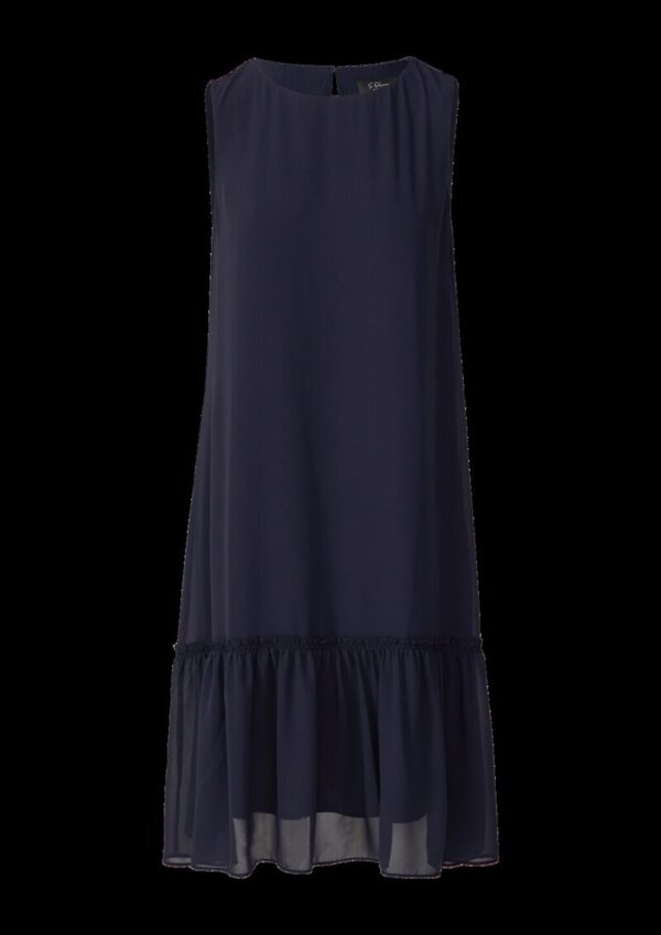 Ausgestelltes Chiffon-Kleid mit Volants