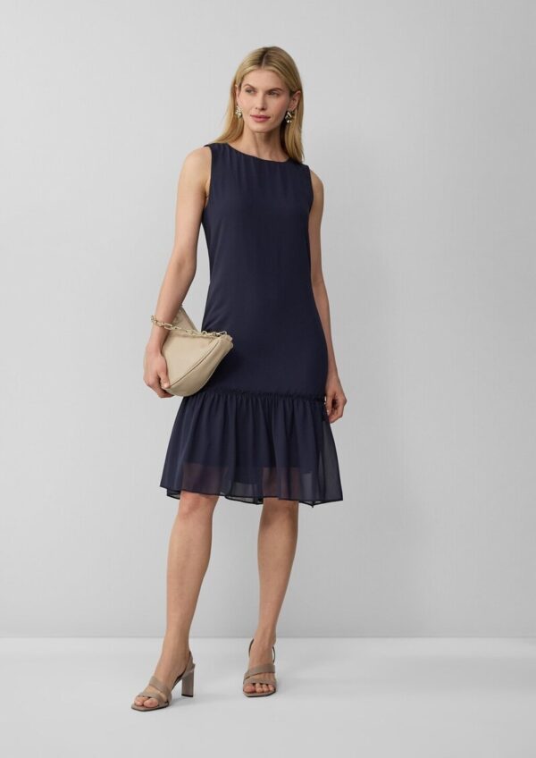 Ausgestelltes Chiffon-Kleid mit Volants