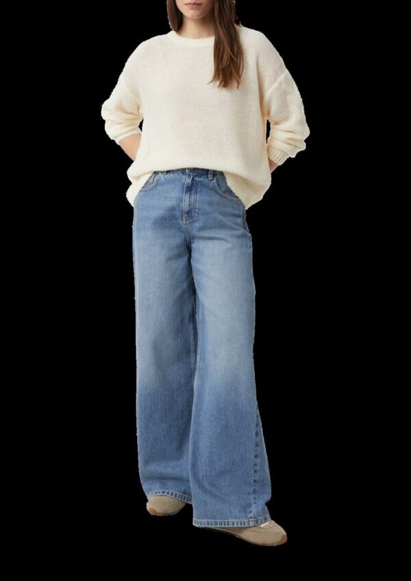 Strickpullover aus Alpakamix mit Zopfmuster am Ärmel