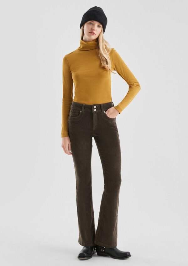 Cordhose mit Bootcut-Leg