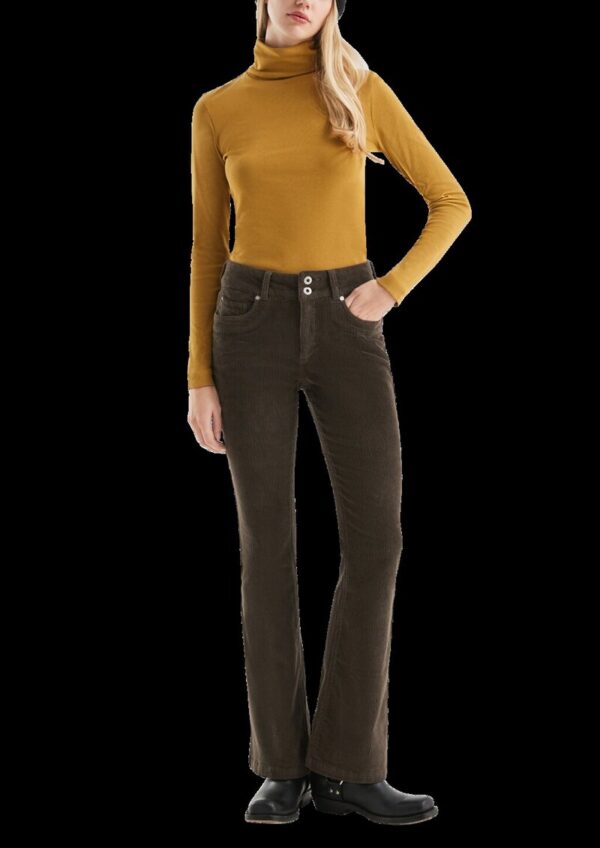 Cordhose mit Bootcut-Leg