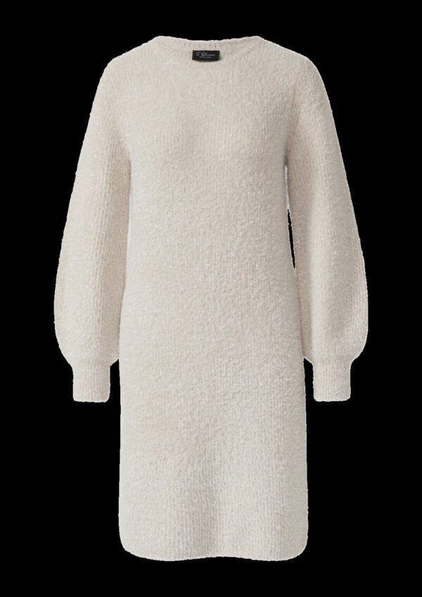 Flauschiges Strickkleid mit Glitzergarn