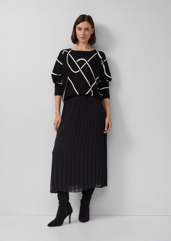 Feinstrick-Pullover aus Viskosemix mit Fledermausärmeln