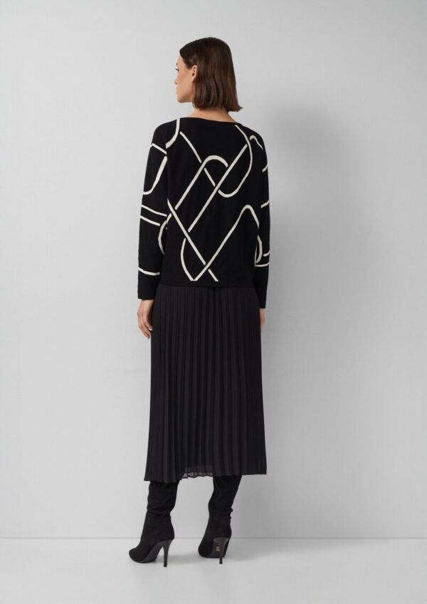 Feinstrick-Pullover aus Viskosemix mit Fledermausärmeln