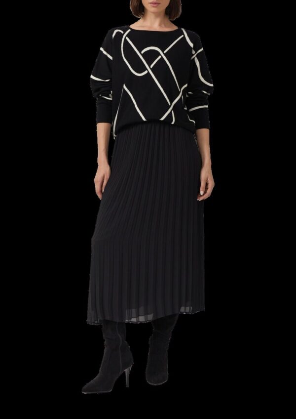 Feinstrick-Pullover aus Viskosemix mit Fledermausärmeln