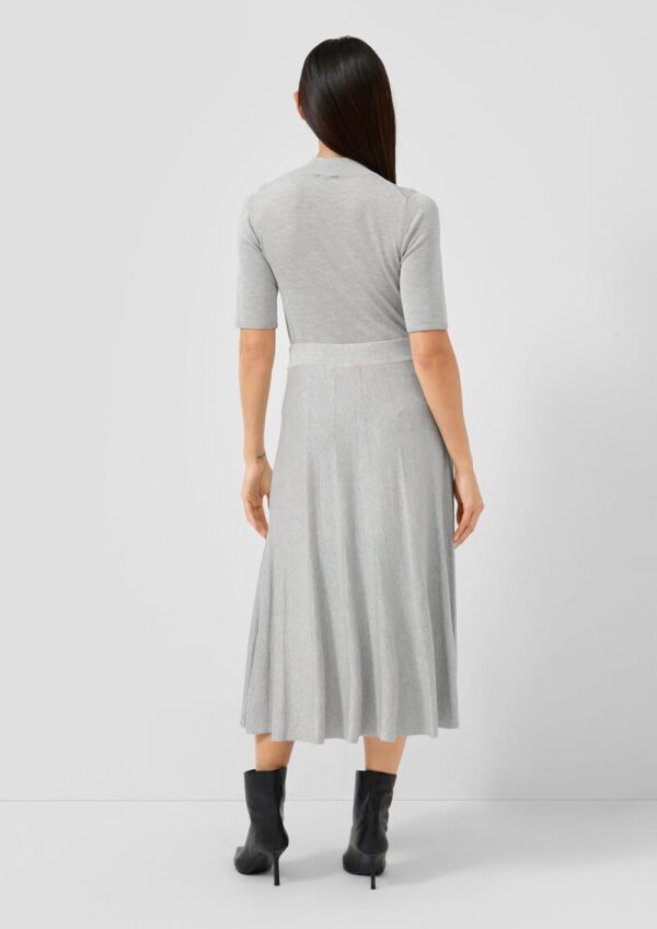 Kurzarm-Feinstrickpullover aus Viskose mit Glitzergarn