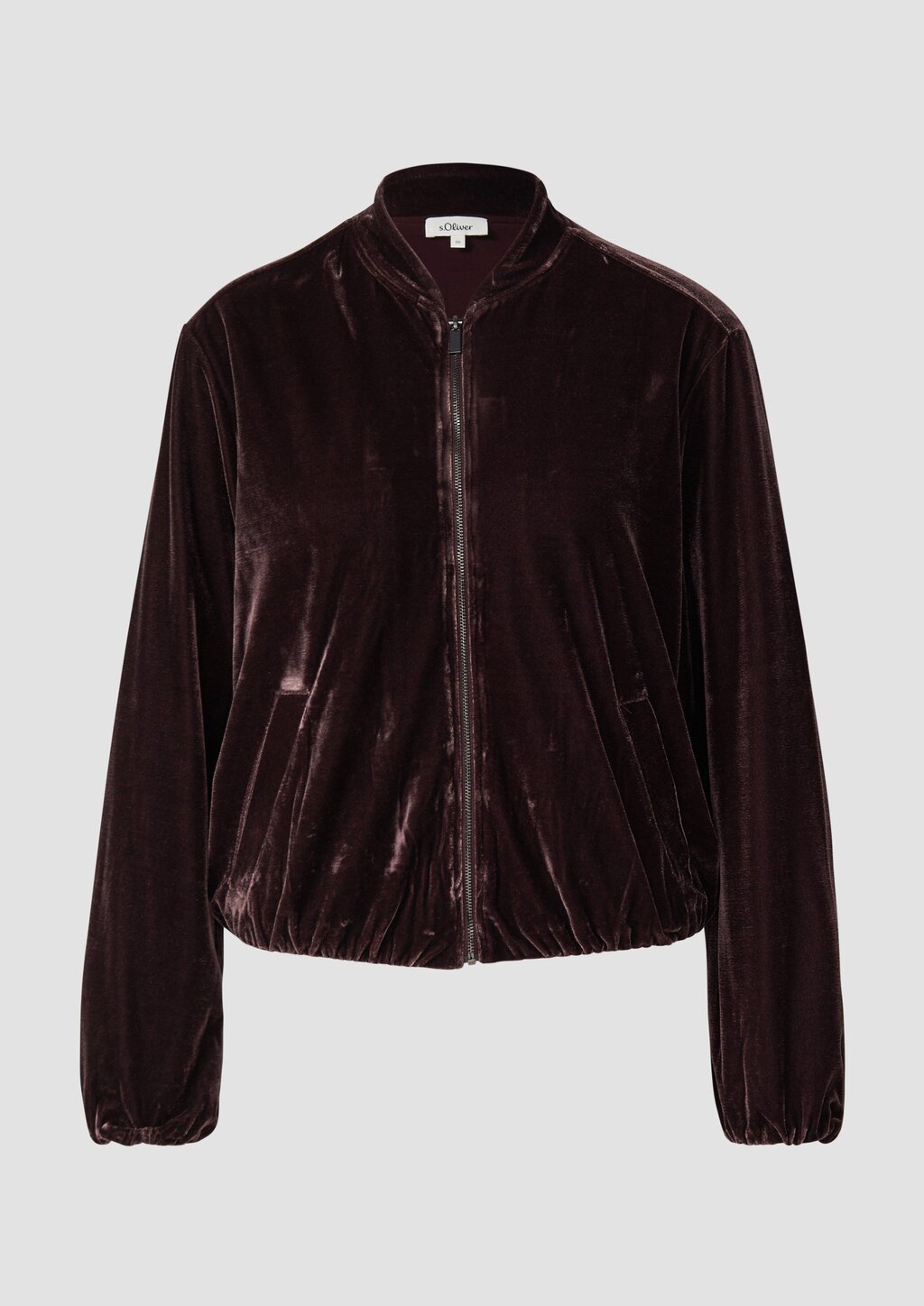 Fließender Samtblouson