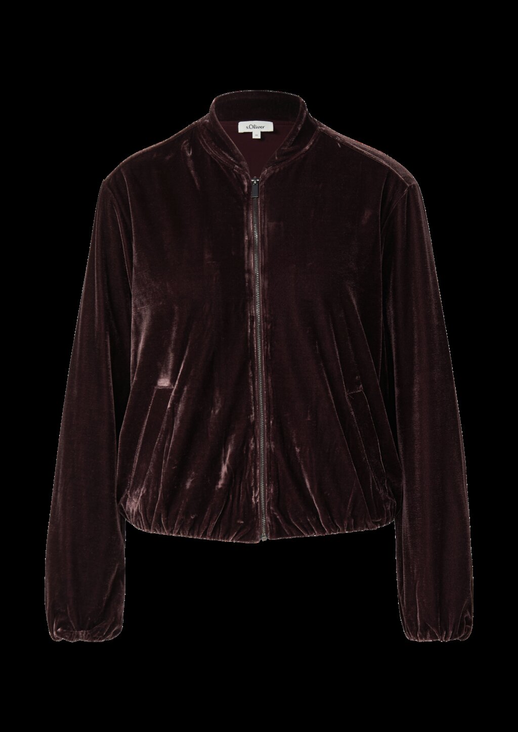 Fließender Samtblouson