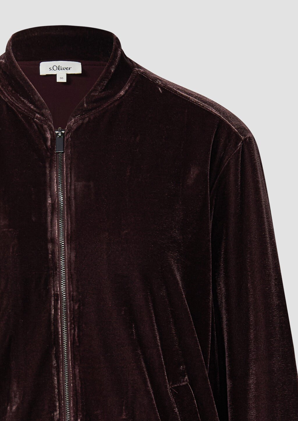 Fließender Samtblouson