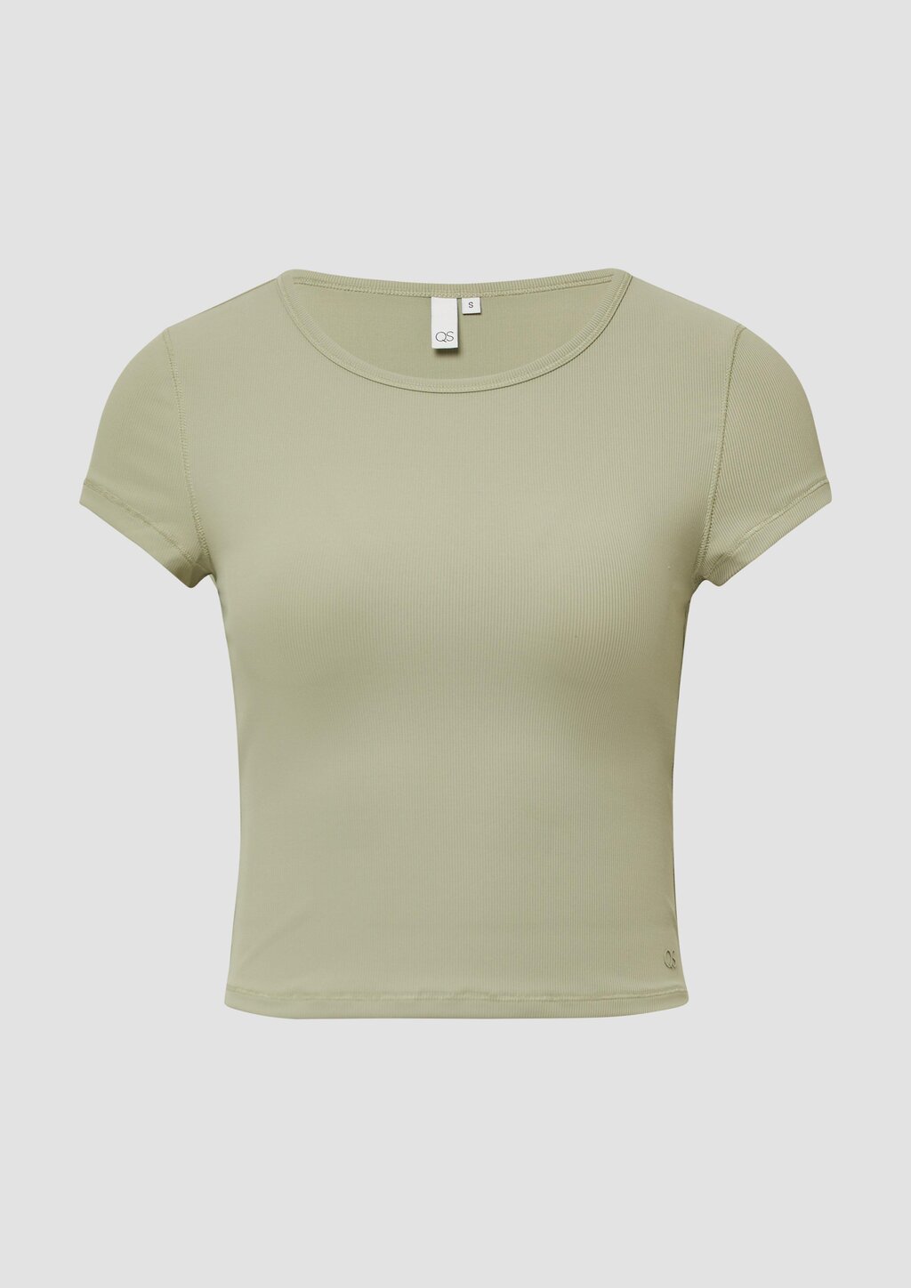 Verkürztes Rippshirt | QS x Vanessa Mai