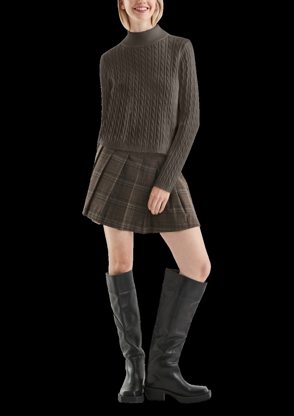 Pullover mit Zopfmuster