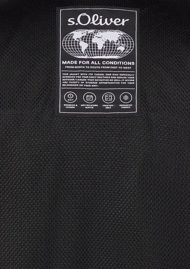 Baumwolljacke mit Twill-Struktur und aufgesetzten Taschen