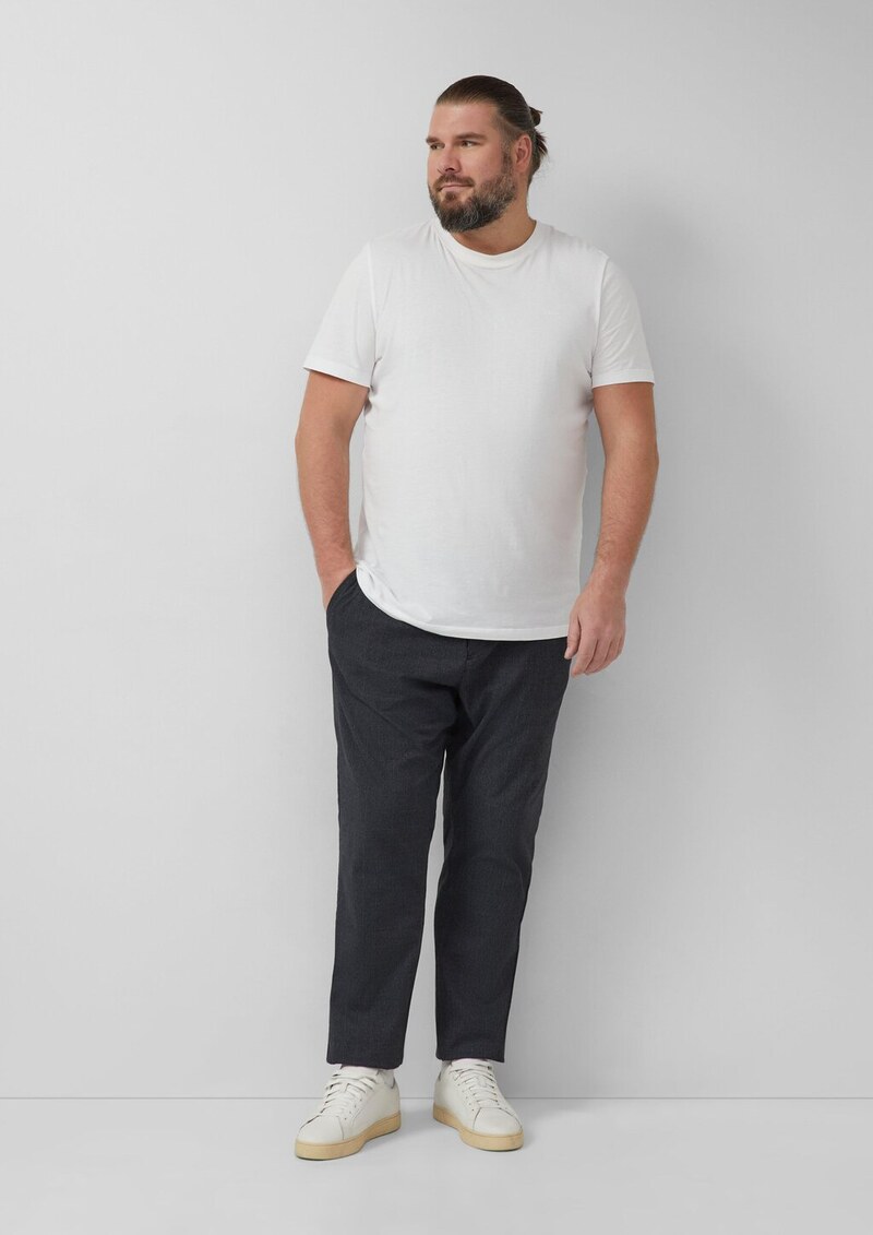 Phoenix: Chino-Hose aus Baumwollstretch mit Elastikbund