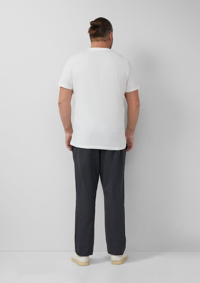 Phoenix: Chino-Hose aus Baumwollstretch mit Elastikbund