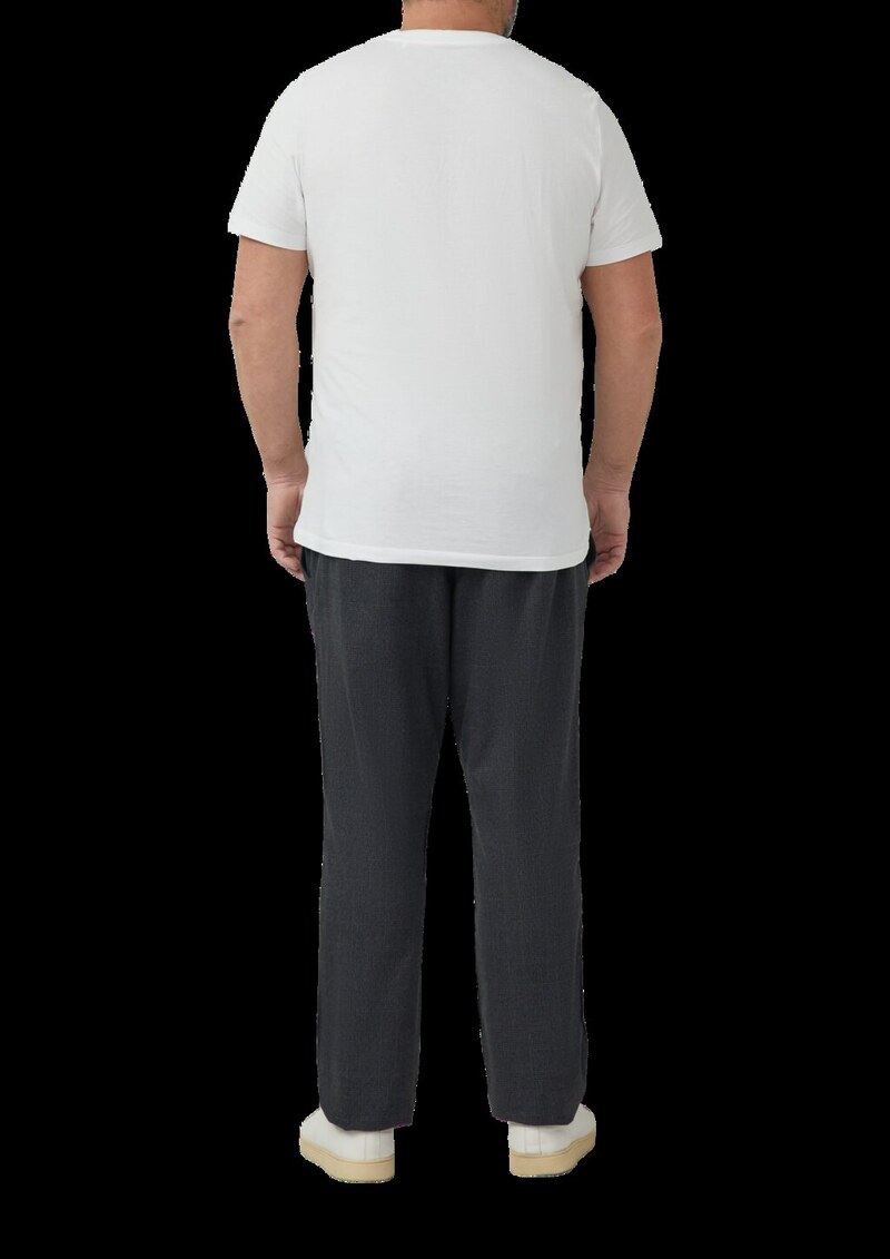 Phoenix: Chino-Hose aus Baumwollstretch mit Elastikbund