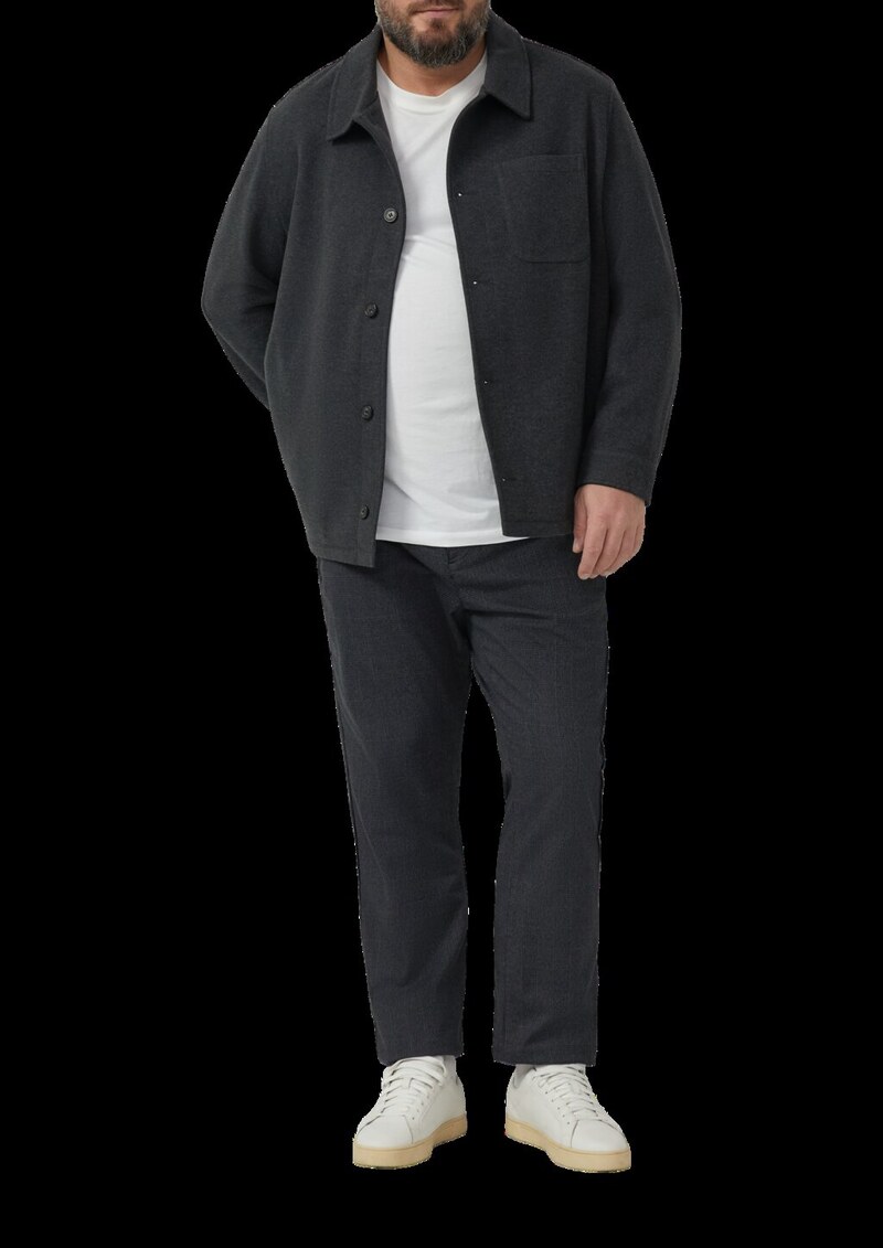 Phoenix: Chino-Hose aus Baumwollstretch mit Elastikbund