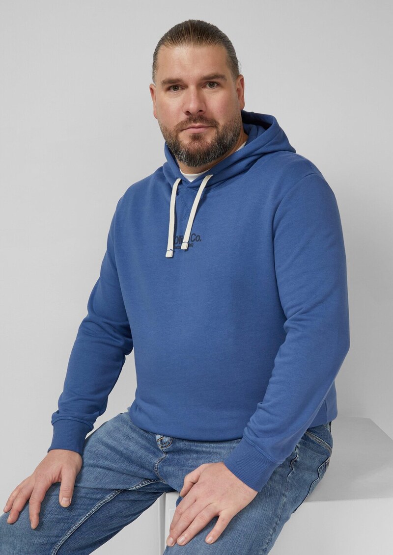 Kapuzenpullover aus Baumwollmix mit Logo-Print