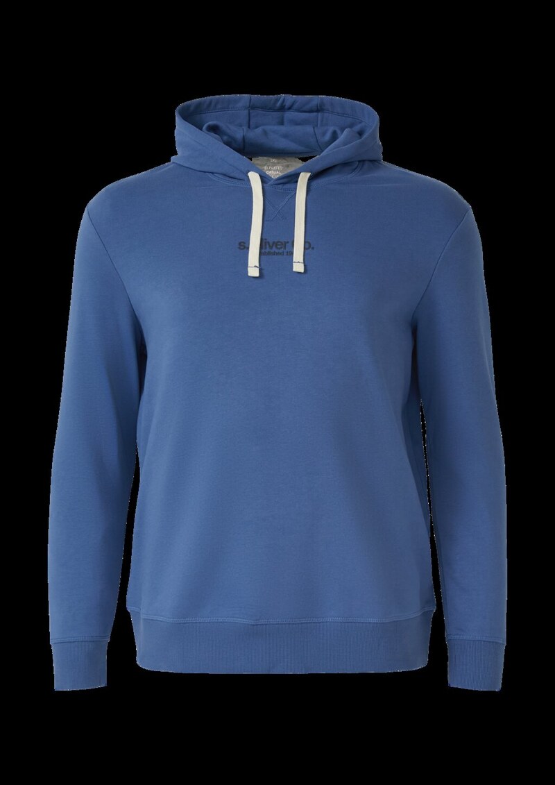 Kapuzenpullover aus Baumwollmix mit Logo-Print