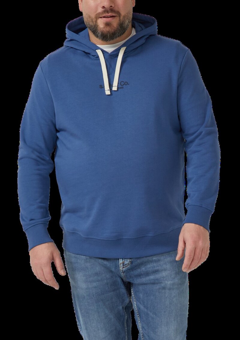 Kapuzenpullover aus Baumwollmix mit Logo-Print