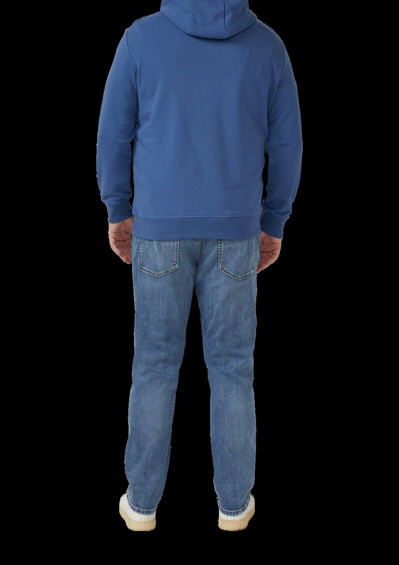 Kapuzenpullover aus Baumwollmix mit Logo-Print