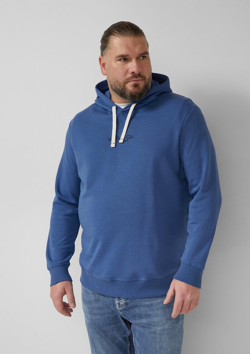 Kapuzenpullover aus Baumwollmix mit Logo-Print