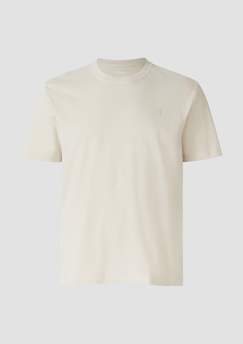 Heavy Jersey T-Shirt mit Crew Neck und Logo-Print