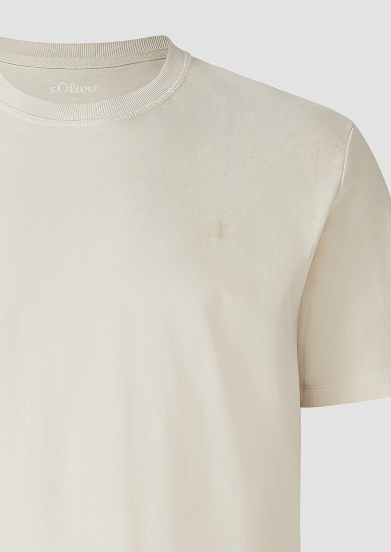 Heavy Jersey T-Shirt mit Crew Neck und Logo-Print