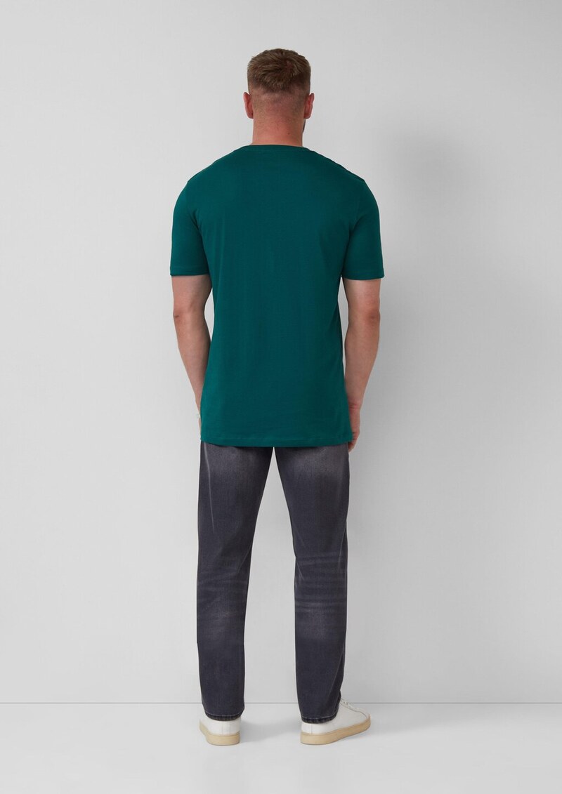 Baumwoll-T-Shirt mit Frontprint