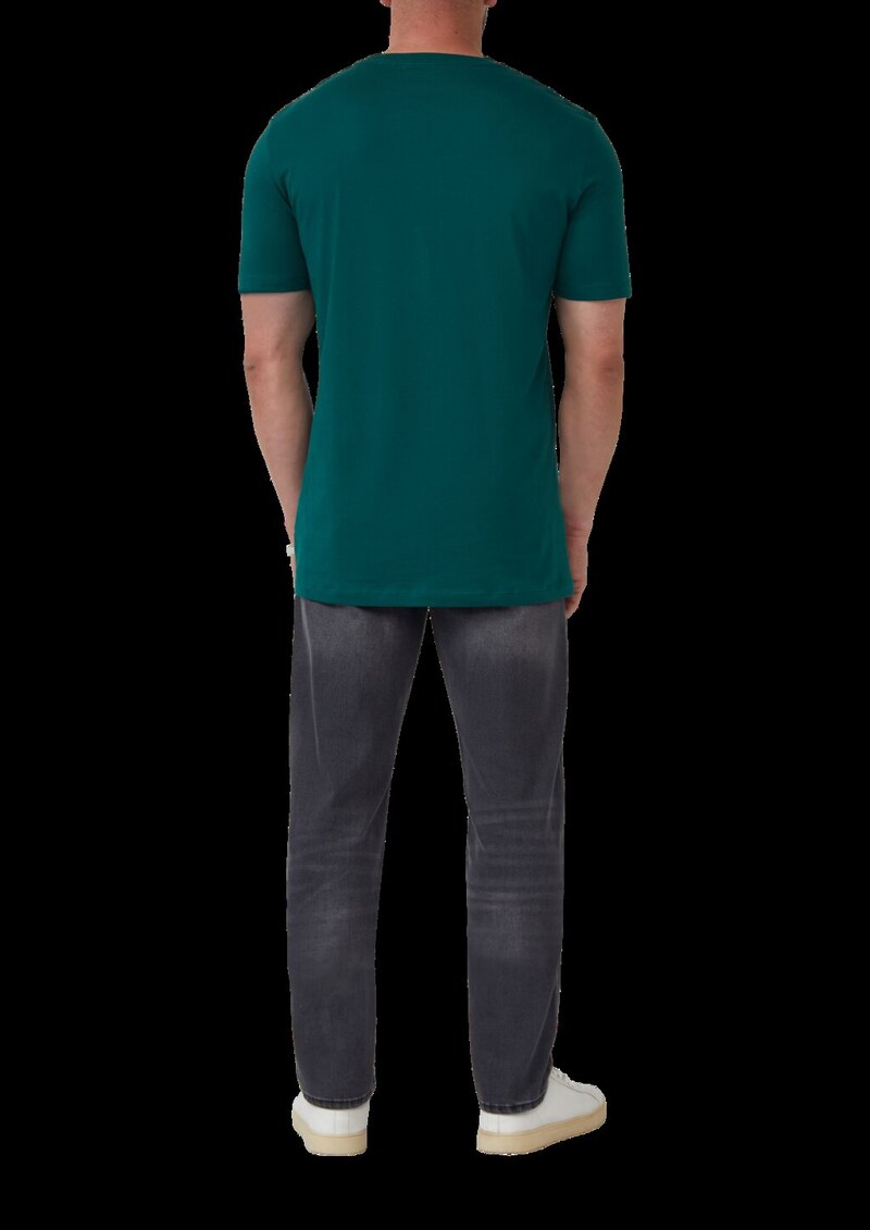 Baumwoll-T-Shirt mit Frontprint