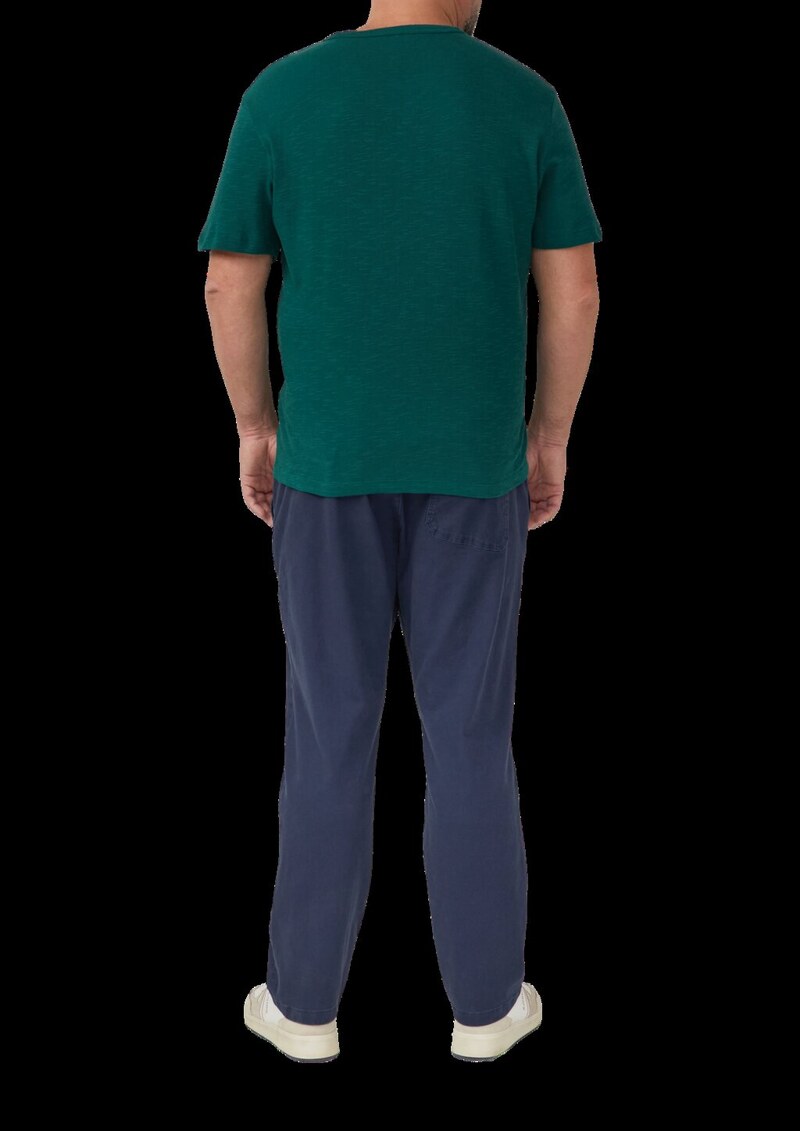 T-Shirt aus Heavy Jersey mit Flammgarnstruktur