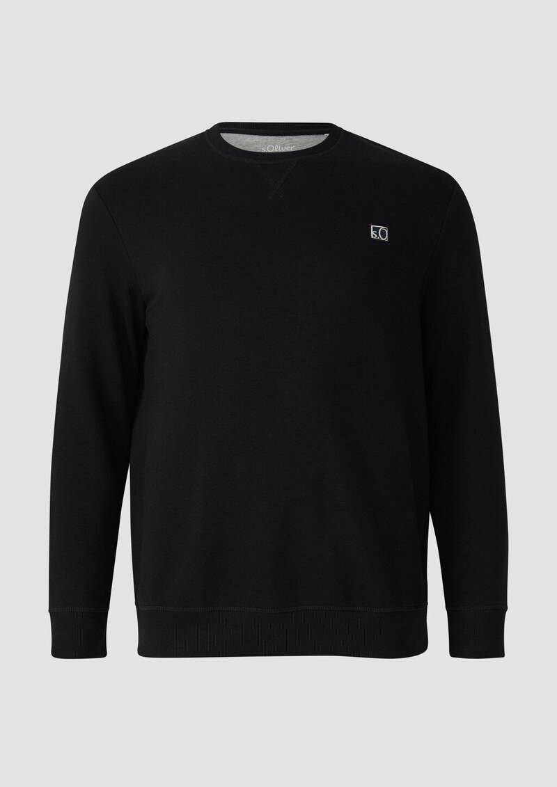 Sweatshirt aus Baumwollmix mit Crew Neck