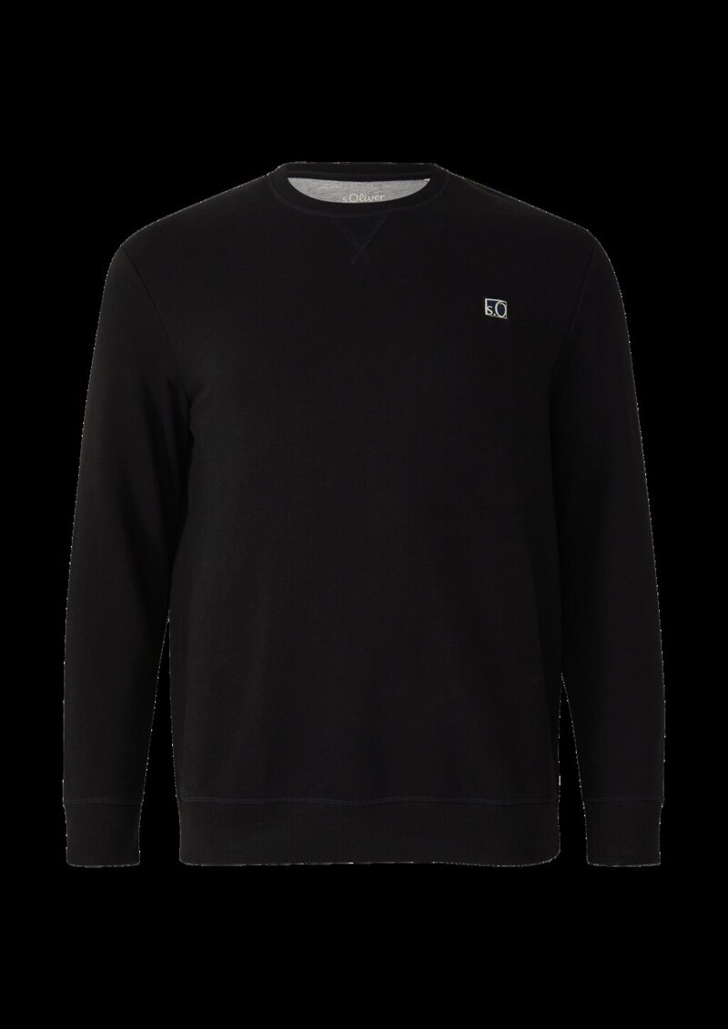 Sweatshirt aus Baumwollmix mit Crew Neck