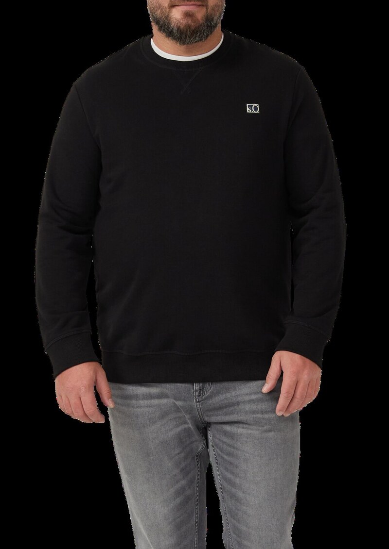 Sweatshirt aus Baumwollmix mit Crew Neck