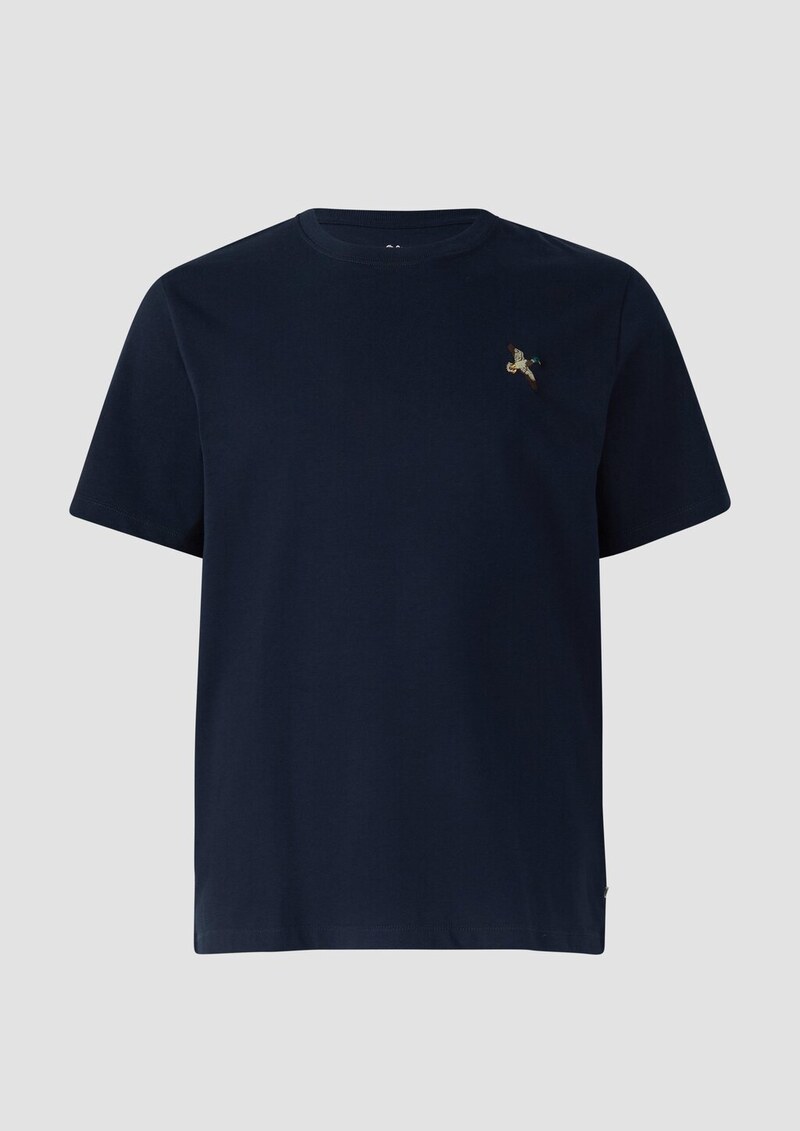 Heavy Jersey T-Shirt mit Stickerei