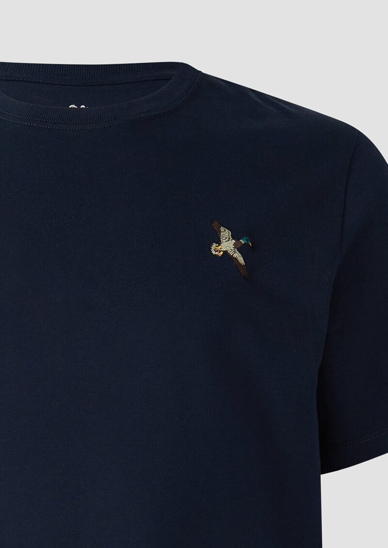 Heavy Jersey T-Shirt mit Stickerei