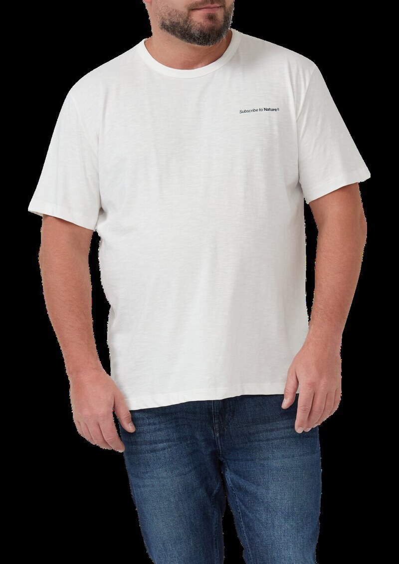 Print-T-Shirt im Relaxed Fit mit Flammgarnstruktur